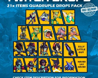 Pack Brawlhalla 3 en 1 CCV2, V6 Couleurs (Skins, Emote, Titre, Avatar, Emoji) 21 articles | Livraison rapide
