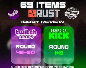 Rust Twitch & Kick Drops: Alle beschikbare rondes | Snelle levering