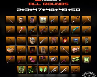 Rust Drops Mega Bundle | 39 items | Rounds 48-50 + Kick 3 | Fast Delivery