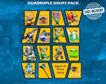 Brawlhalla 4 in 1 Pack (Skins, Emote, Title, Avatar, Emoji) 12 items | Fast Delivery