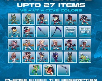 brawlhalla Pack V7, V6, CCV2 (Skins, Emote, Title, Avatar, Emoji) upto 27 items | Fast Delivery