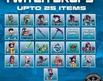 Pacchetto Brawlhalla da 26 oggetti V7, V6, CCV2 (Skin, Emote, Titolo, Avatar, Emoji) | Consegna rapida