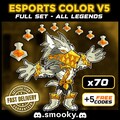 Brawlhalla – V5 70x Color Codes + 5 Free Bonus | Full Legends Set | Instant delivery