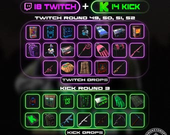 Rust Drops Mega Bundle | All Rounds | Twitch 49-52 + Kick 3 | Fast Delivery