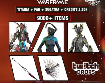Warframe Titania + Fan + Sugatra + Credits 2.25kk + Items (9000+) | Fast Delivery