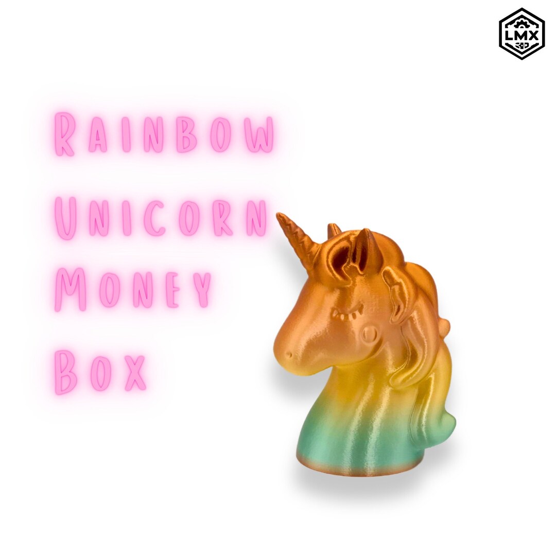 Unicorn Money Box Save in Style With Magical Elegance - Etsy