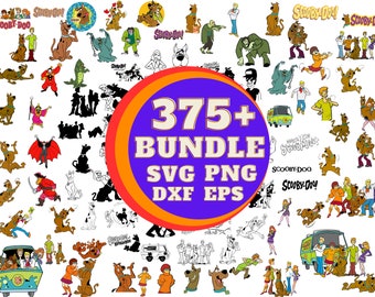 375+ Scooby Doo Svg Png bundle, svg, png, instant download, digital files