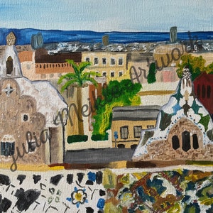 Park Guell Barcelona kunstprint