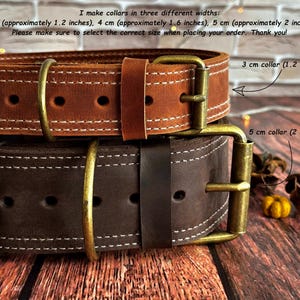 leather dog collar, handmade dog collar, durable dog collar, strong dog collar, sturdy dog collar, heavy duty dog collar, thick leather collar, custom dog collar, personalized dog collar, engraved dog collar, brass buckle collar, solid brass dog collar, leather pet collar, dog collar with nameplate, dog collar with engraving, custom engraved dog collar, genuine leather dog collar, wide leather dog collar, heavy dog collar, big dog collar, large breed dog collar, extra large dog collar