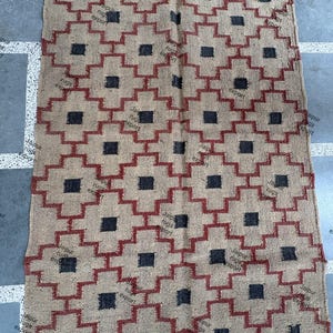 Wool Jute Kilim Runner Rug, Handmade Rug, Kitchen, Oriental, Traditional, Indian, Handwoven wool rug, modern rug, Stair Runner Rug,