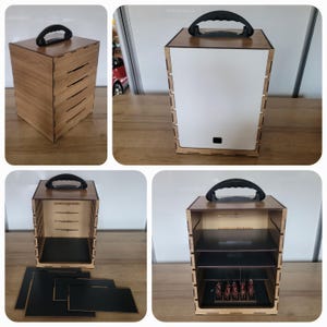 Magnetic case for transporting your miniatures