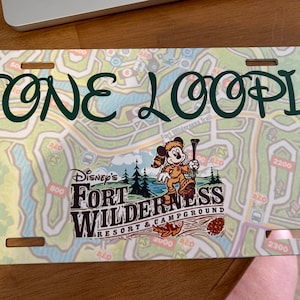 Fort Wilderness Inspired License Plates