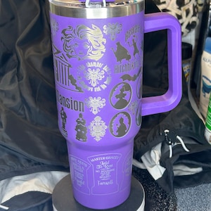 Haunted Mansion 40 oz engraved tumbler