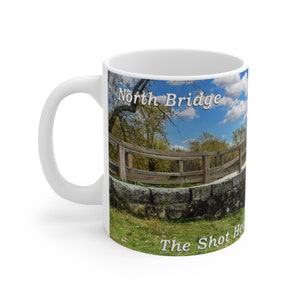 North Bridge Concord Massachusetts The Shot Heard &#39;Round the World Revolutionary War Coffee Mug