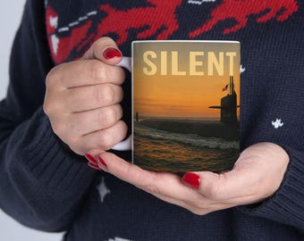 Silent Service Ceramic Coffee Mug United States Navy Submarine