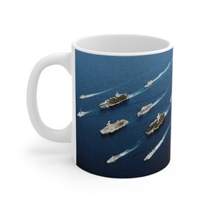 Fair Winds and Following Seas Coffee Mug, Nautical Mug, Navy Gift, Sailor Gift, Anchor Cup, Ocean Lover Gift