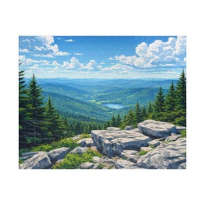 Spruce Knob, West Virginia – Bergpanorama-Puzzle | Landschaftspuzzle