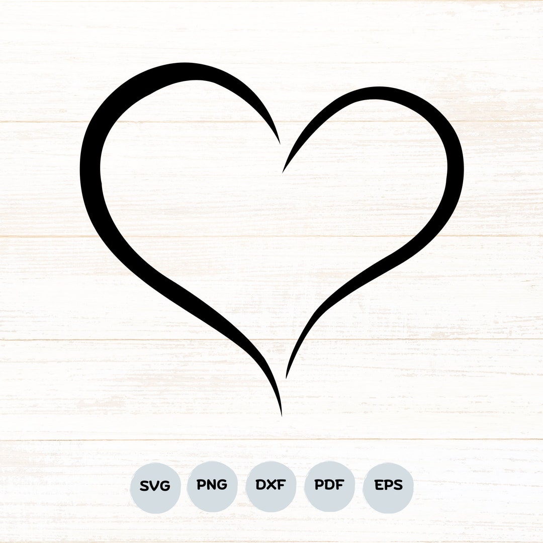 Buy Hearts Svg Png, Heart Outline Svg, Heart Cut Files, Heart Clipart ...