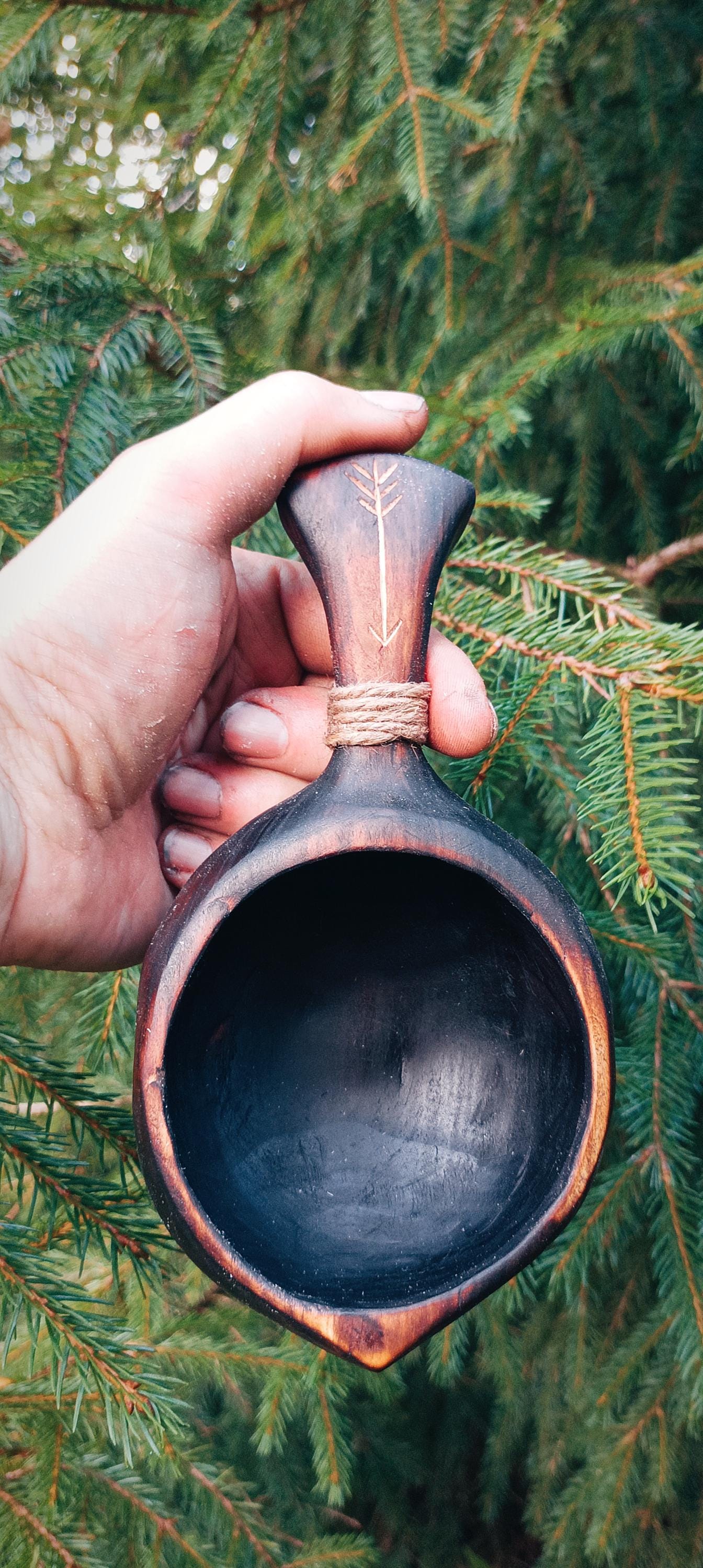 ホワイトバーチククサ Kuksa Finnish Birch - Etsy