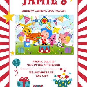 PlimPlim Invitation Template 2- Canva