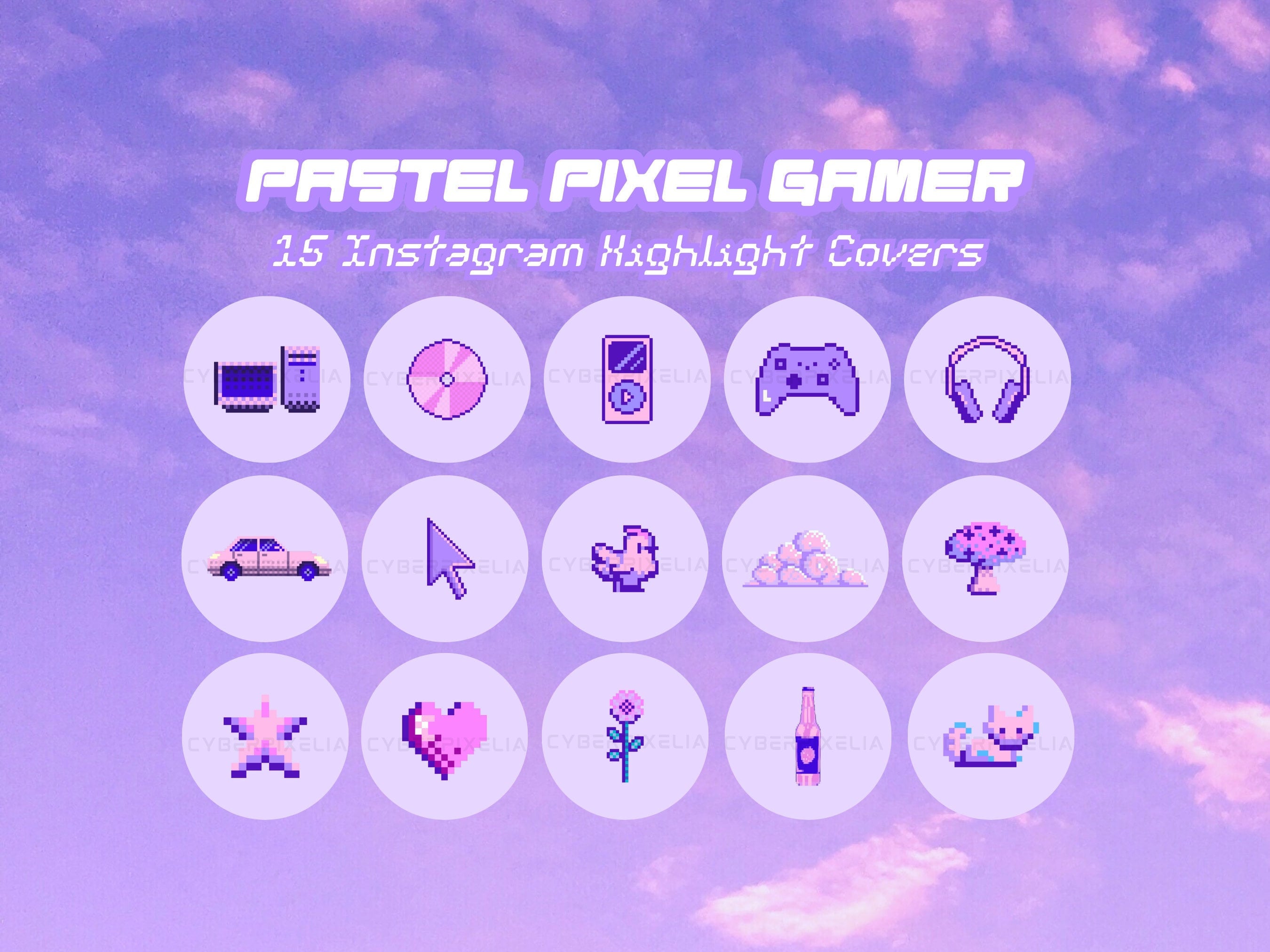 Gamer Instagram Highlight Covers, IG Story, Twitch Streamer, Gaming Social Media