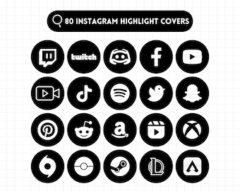 Streamer Instagram Highlight Covers, Gamer Instagram Highlight Covers, Streaming Instagram Covers, Twitch Streamer, Twitch Streaming, Gaming