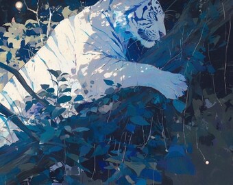 Byakko White Tiger Archetype | Celestial Guardian of the West Symbolism | Sacred Tiger Protector | Eastern Mythology Talisman