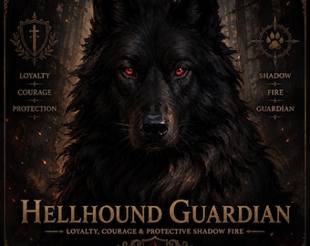 Hellhound Guardian Archetype | Loyalty, Courage & Protective Shadow Fire