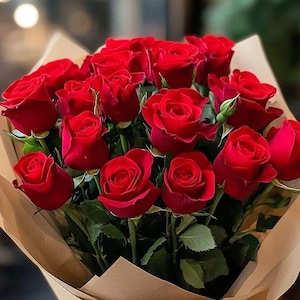 Astral Red Rose Bouquet Offering for Spirit Companions | Spirit’s Eternal Passion | Personalized | Connection, Love & Loyalty