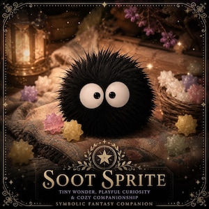 Soot Sprite | Tiny Wonder, Playful Curiosity & Cozy Companionship | Symbolic Fantasy Companion