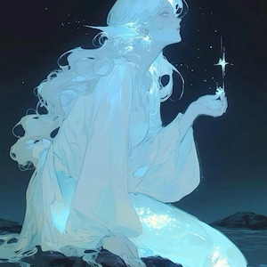 Celestial Mermaid Spirit Bond | Companion of the Cosmos, Starfire & Deep Waters | Living Entity | Distance Bind