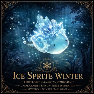 Ice Sprite Winter | Frostlight Elemental Symbolism | Calm, Clarity & Snow | Mystical Winter