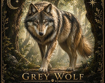 Grauer Wolf Archetyp | Instinkt, Loyalität & Stille Stärke | Wild Spirit Begleiter Von der Natur Inspiriert