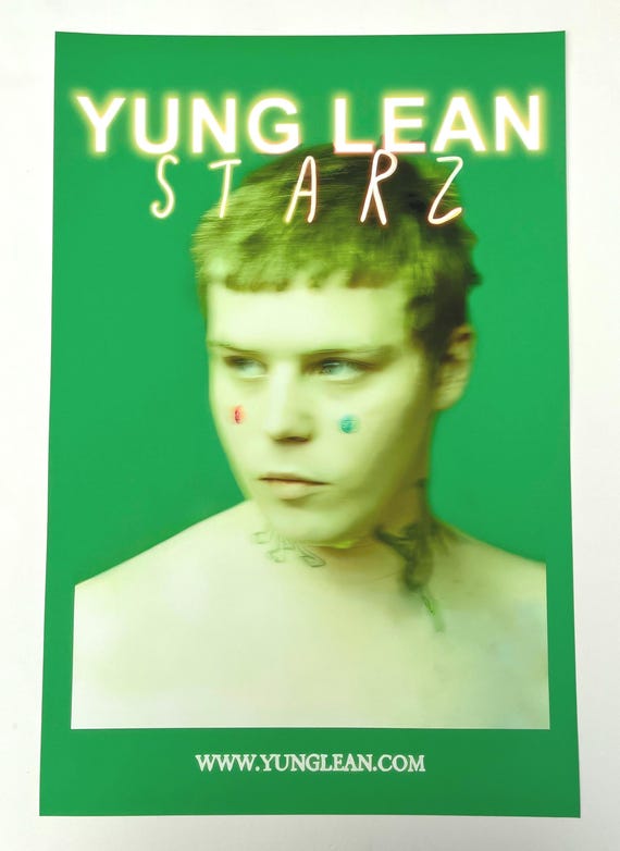 Drain Gang Yung Lean Starz Album Poster Wall Decor - Etsy