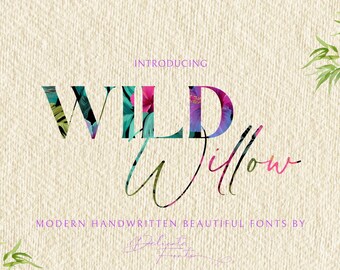 Script and Serif Font Duo, Canva Font, Cricut Font, Wedding Font, Logo Font, Commercial Use | OTF & TTF