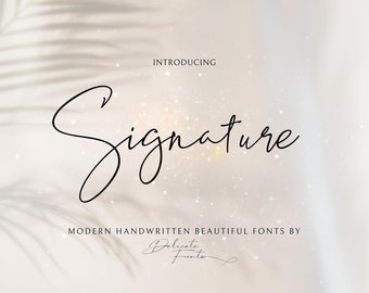 Handgeschriebene Schreibschrift: Kalligraphie Schrift für Cricut (TTF, OTF) (Digitaler Download)