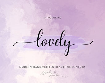 Reizende handgeschriebene Schreibschrift, Kalligraphie Swash Schrift (TTF, OTF)