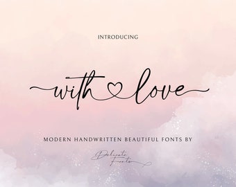 Schriften mit Herzen, Stickschriften, Kalligraphie Schriften, Swash Schriften, moderne Schriften, Schriften für Cricut, Script Schriften, handgeschriebene Schriften, Swirls