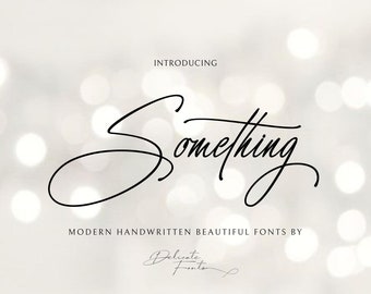 Handgeschriebene Schreibschrift, moderne Kalligraphie, Cricut Hochzeitsschrift (Digitaler Download)