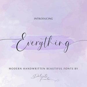 Handwritten Fonts, Embroidery Fonts, Cricut Font, Calligraphy Font, Digital Font, Wedding Font, Invitation Font, Script Font, Procreate Font