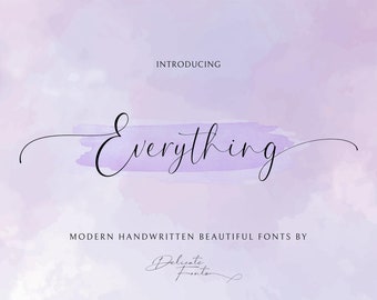 Handgeschriebene Schreibschrift: Moderne Kalligraphie für Cricut & Embroidery (TTF, OTF)