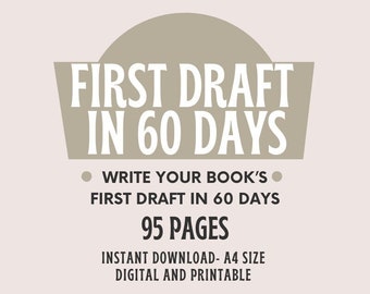 Guided Book Writing Planner in 60 Days, Novel Planner, Novel Planning Workbook, Novel Writing Kit, Outline a Novel, Plot Planner Workbook