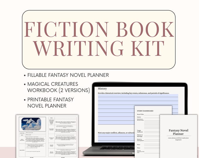 Fillable Fiction Book Writing Kit