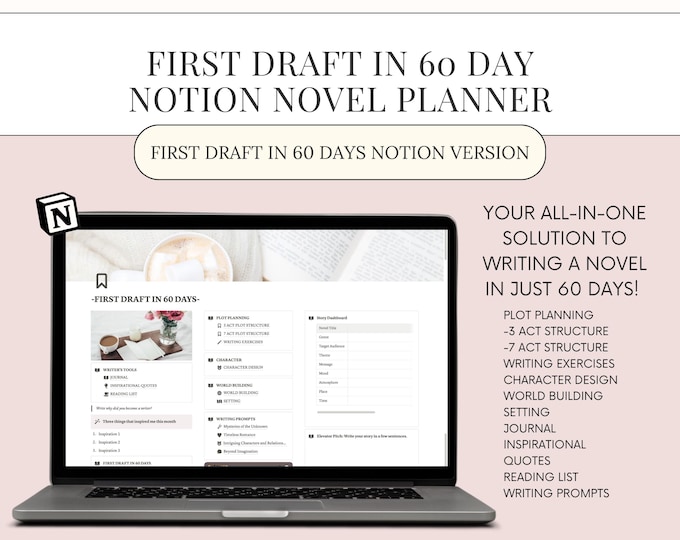 First Draft in 60 Days Novel Writing Notion Template