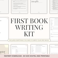 Book Writing Guide Template First Book Writing Kit: Novel Outline Plot Planner (printable PDF) - Etsy
