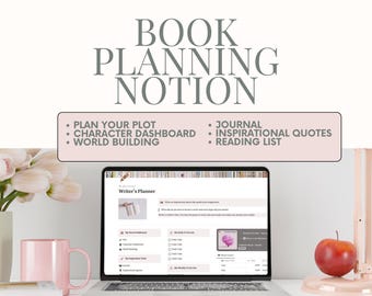 Writing Planner Notion Template: Novel Plotting Tools, Author Notion Plan