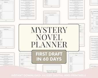 Mystery Novel Planner- First Draft in 60 Days