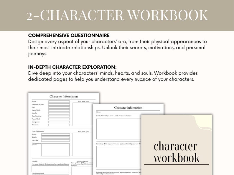 First book planner writing kit, how to write a book, writers plot planner, novel outline writing a book planner novel writing planner