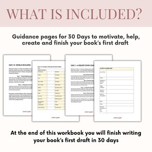 Novel writing workbook Google Docs, Word Novel planner, Story outline book planner, 30 days of writing plot planner, Novel in a month