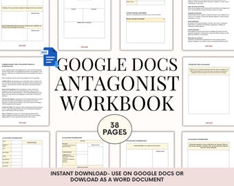 Antagonist Workbook- Google Docs Version